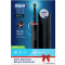 ORAL B - Pro 3 3500 Cross Action Black Edition Ηλεκτρική Οδοντόβουρτσα Μαύρο Χρώμα & Θήκη Ταξιδιού - 3τμχ