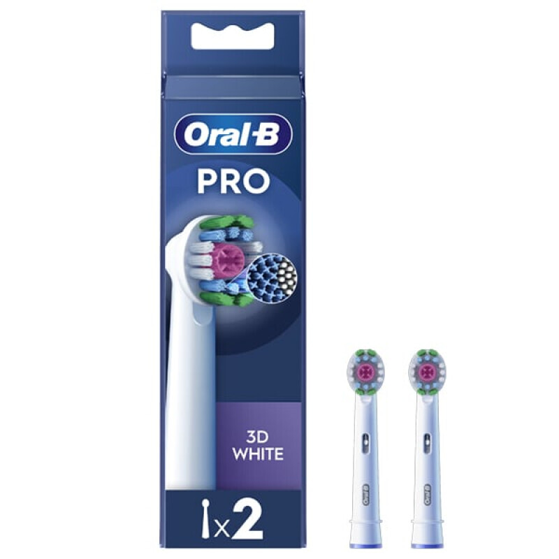Oral B Pro 3d White Ανταλλακτικές Κεφαλές 2τμχ