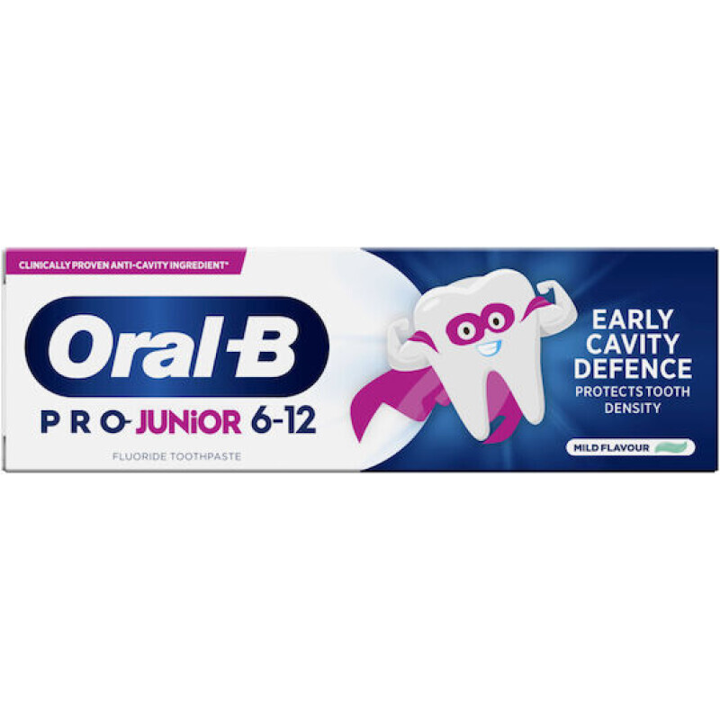 Oral B Pro Junior Παιδική Οδοντόκρεμα 6-12 Ετών 50ml