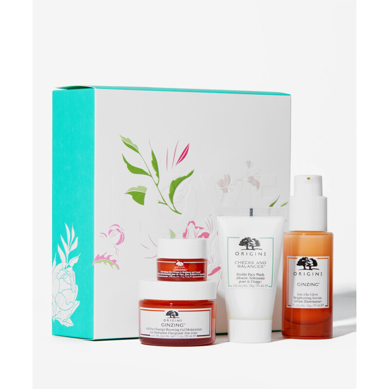 Origins - Πακετο Προσφορας Love & Glow Ginzing Radiance Boosting Regimen Serum (30ml) & 3 Δωρα - 4τμχ