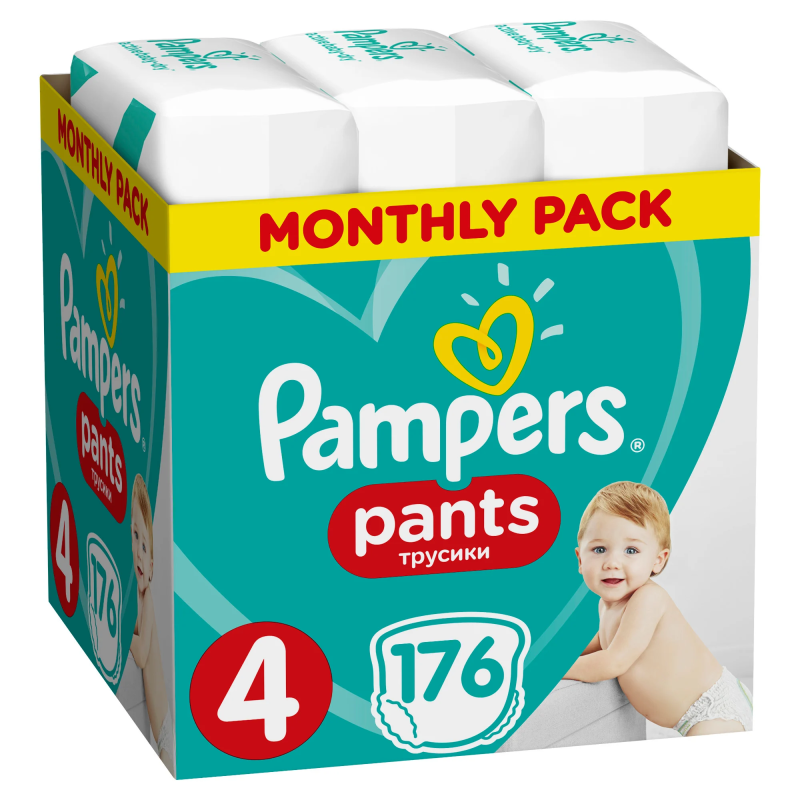 Pampers Monthly Pack Pantsno4 (9-15kg) 176τμχ