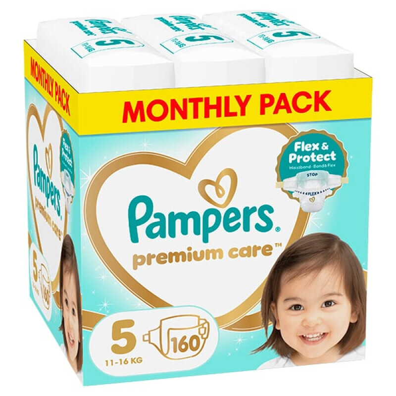PAMPERS - Premium Care Monthly Pack Πάνες No5 (11-16kg) - 160τμχ