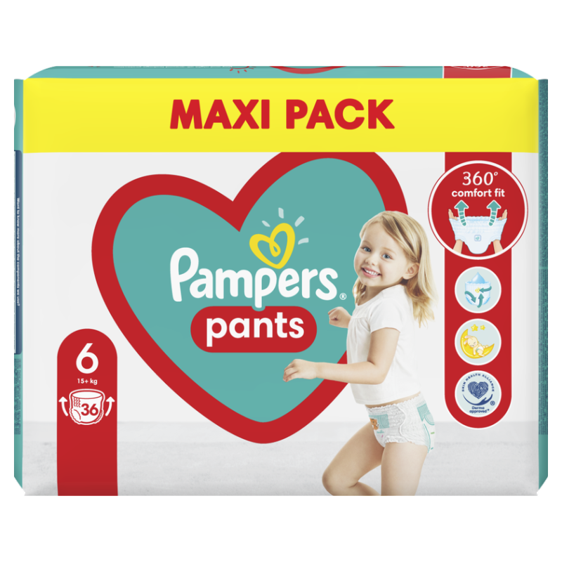 Pampers Pants Βρακάκια Νο6 (15+kg) 36τμχ