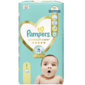 PAMPERS Premium Care Πάνες No1 (2-5kg) 50τμχ