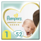 PAMPERS - Premium Care Πάνες No1 (2-5kg) - 52τμχ