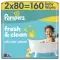 PAMPERS - ΠΑΚΕΤΟ ΠΡΟΣΦΟΡΑΣ Baby Wipes Fresh Clean Μωρομάντηλα (2x80τμχ) - 160τμχ