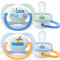 PHILIPS AVENT - Ultra Air Happy Ορθοδοντικές Πιπίλες Σιλικόνης 0-6m για Αγόρι (SCF080/01) - 2τμχ