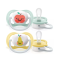 PHILIPS AVENT - Ultra Air Happy Ορθοδοντικές Πιπίλες Σιλικόνης 0-6m (SCF080/17) - 2τμχ