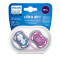 PHILIPS AVENT - Ultra Air Ορθοδοντικές Πιπίλες Σιλικόνης 18m+ Κορίτσι (SCF349/22) - 2τμχ