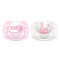 PHILIPS AVENT - Ultra Soft Ορθοδοντικές Πιπίλες Σιλικόνης 0-6m για Κορίτσι (SCF222/02) - 2τμχ