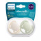 PHILIPS AVENT - Ultra Soft Ορθοδοντικές Πιπίλες Σιλικόνης 0-6m Unisex (SCF091/05) - 2τμχ