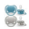 PHILIPS AVENT - Ultra Soft Ορθοδοντικές Πιπίλες Σιλικόνης 6-18m για Αγόρι (SCF091/17) - 2τμχ