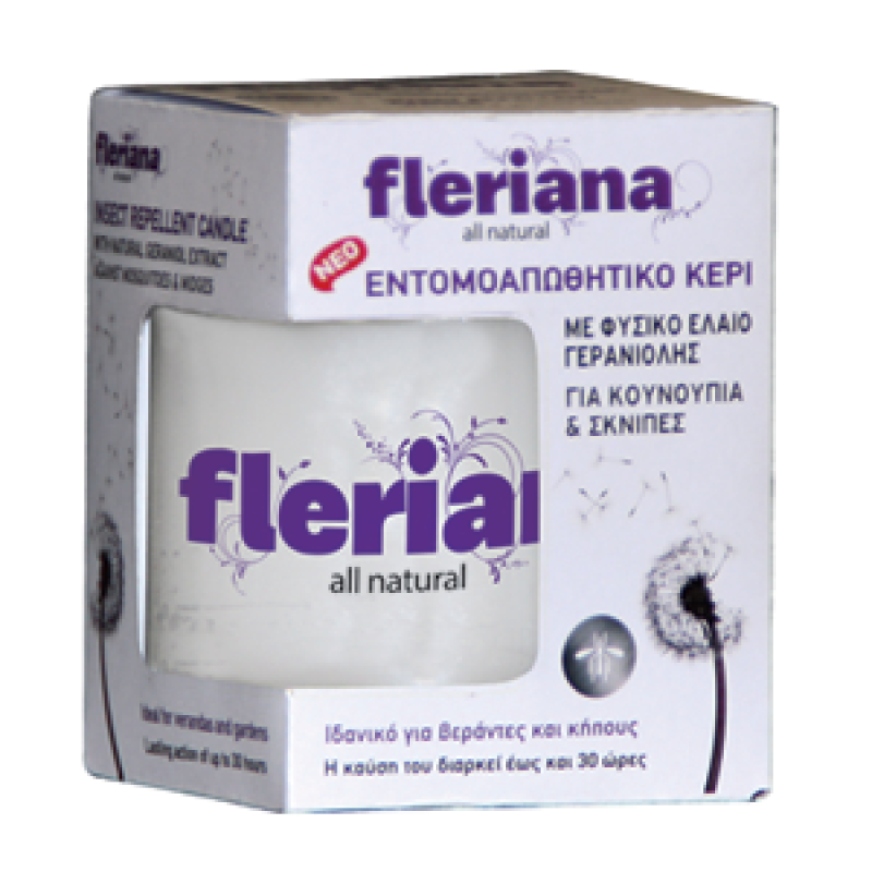 Power Health Fleriana Φυσικό Εντομοαπωθητικό Κερί 130gr