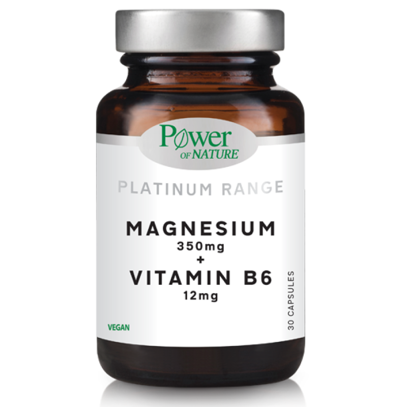Power Health - Platinum Range Magnesium 350mg & Vitamin B6 12mg - 30caps