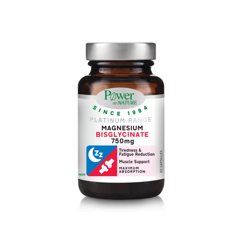 POWER HEALTH - Magnesium Bisglycinate Δισγλυκινικό Μαγνήσιο 750mg - 60caps