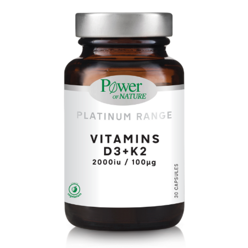 Power Health - Platinum Range Vitamins D3 & K2 2000iu/100μg - 30tabs