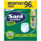 SANI - Monthly Pack Sensitive Pants Extra Absorbency Εσώρουχα Ακράτειας Νo3 Large - 96τμχ