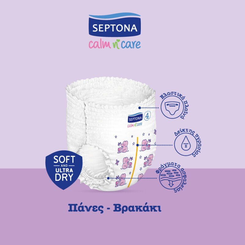 Septona Giga Box Calm N' Care Pants No6 14-20kg 108τμχ