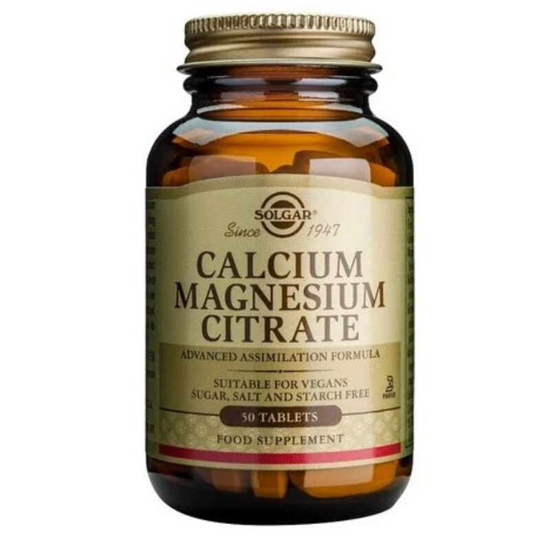 Solgar Calcium Magnesium Citrate 50tabs