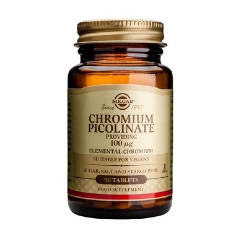 Solgar Chromium Picolinate 100μg Χρώμιο 90tabs
