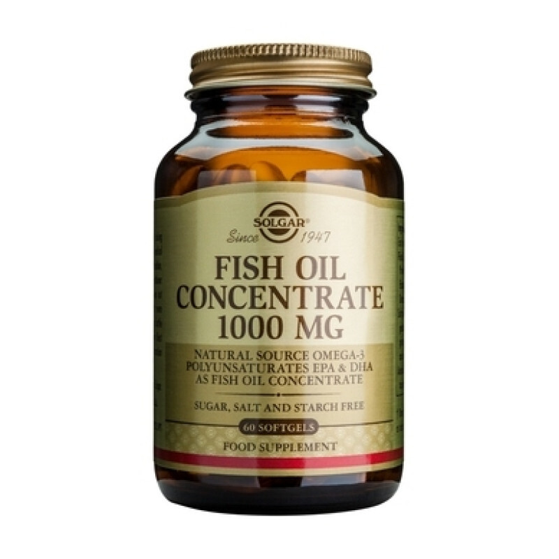 Solgar Fish Oil Concentrate 1000mg 60soft Gels