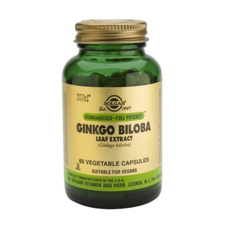 Solgar - Ginkgo Biloba Leaf Extract Ενίσχυση Μνήμης - 60caps