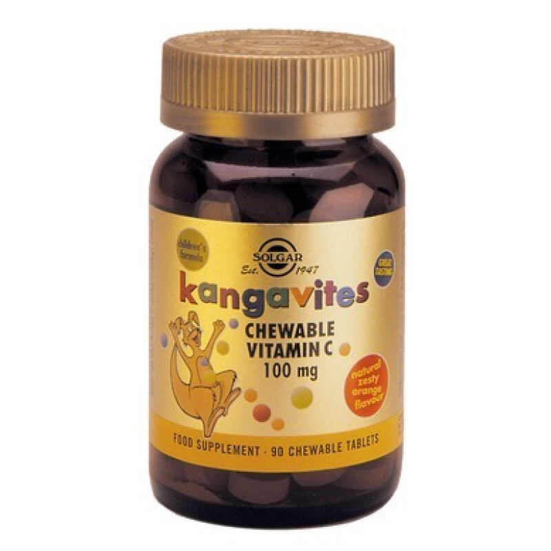 Solgar Kangavites Chewable Vitamin C 100mg 90tabs