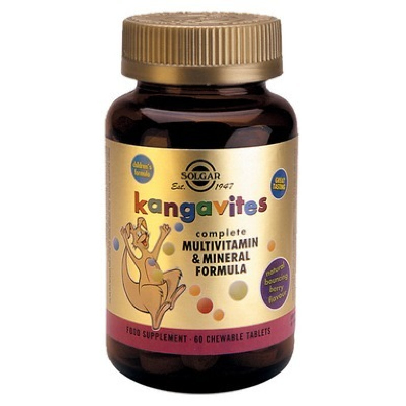 Solgar Kangavites Multivitamin & Mineral Formula Berry Flavor 60tabs