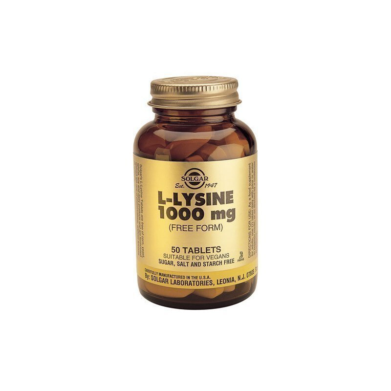 Solgar L-lysine 1000mg 50tabs