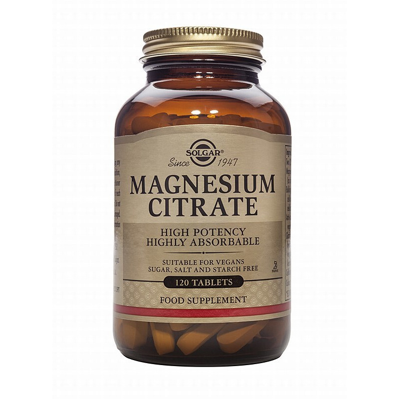 Solgar Magnesium Citrate 200mg 120tabs