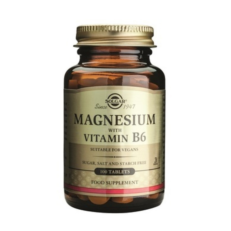 Solgar Magnesium With Vit. B6 100tabs
