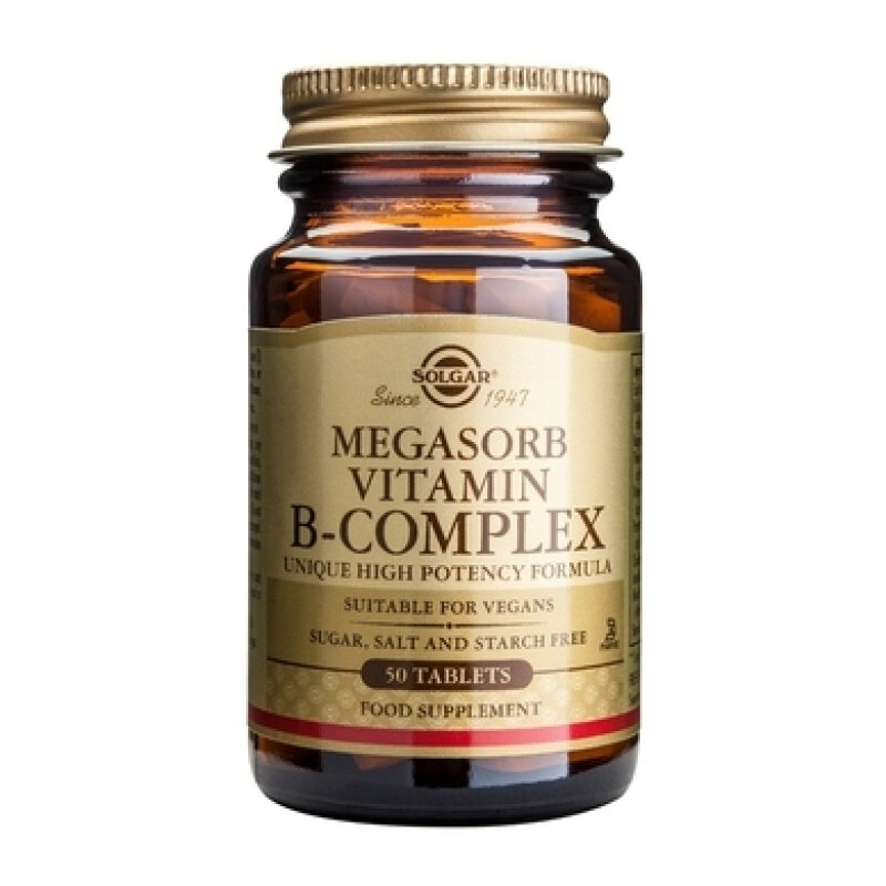 SOLGAR - Megasorb Vitamin B-Complex - 50tabs