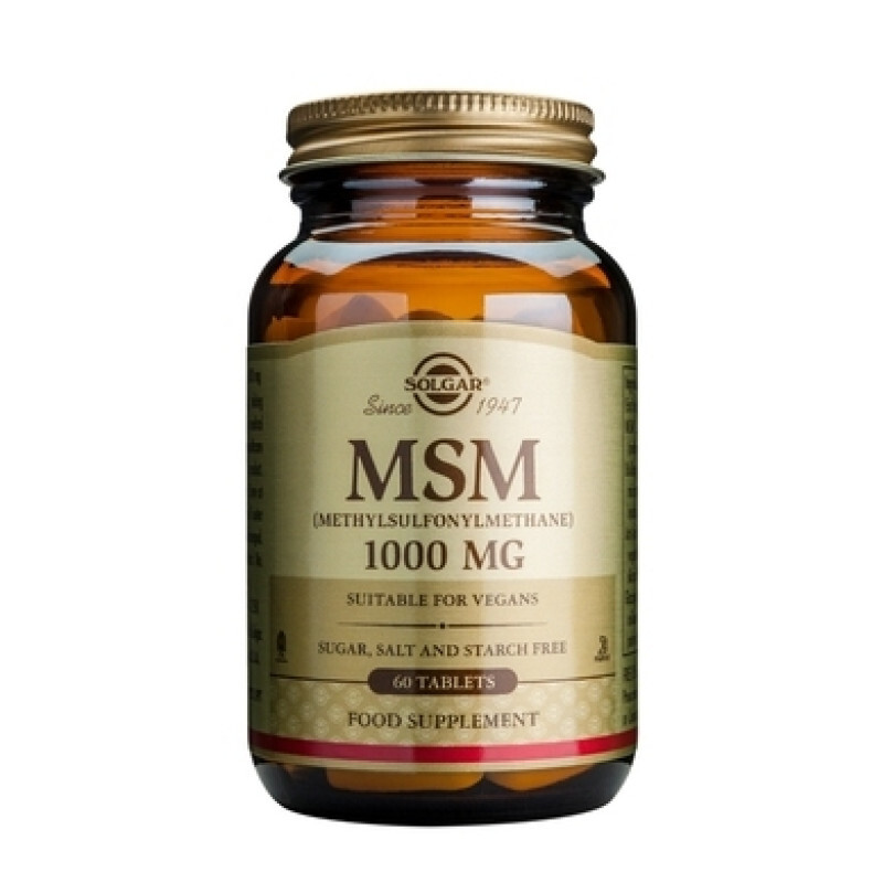 Solgar Msm 1000mg 60tabs