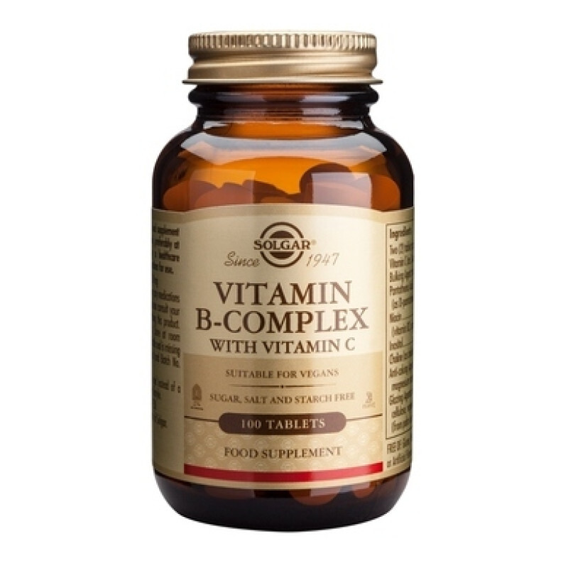 Solgar Vitamin B-complex With Vitamin C 100tabs