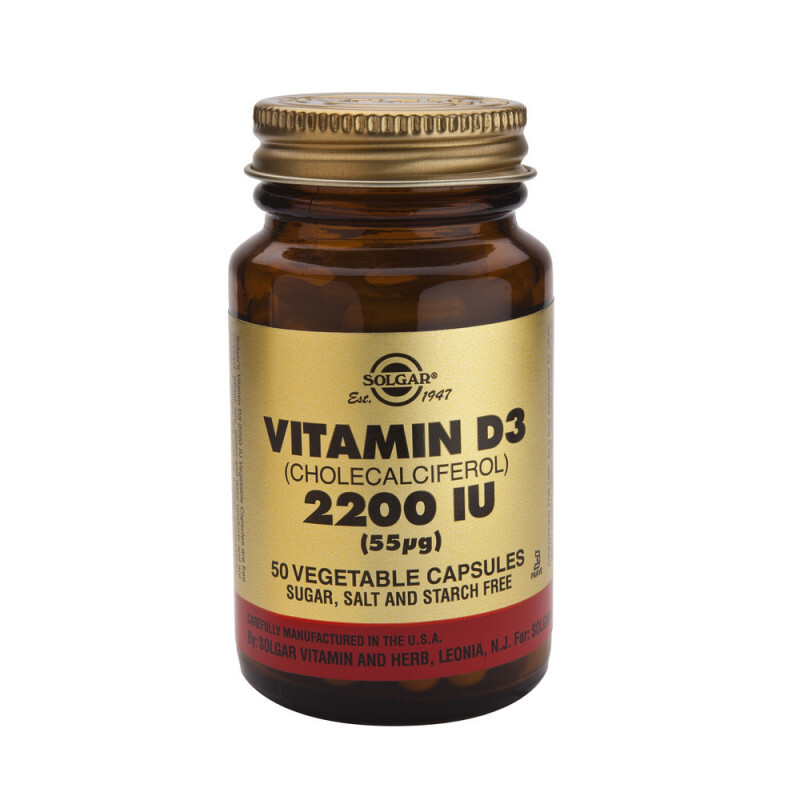 Solgar Vitamin D 3 (2200 Iu) 55μg 50caps