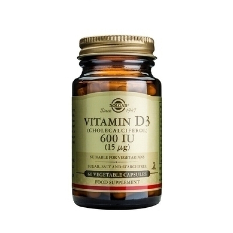 Solgar Vitamin D 3 (600 Iu) 15μg 60caps