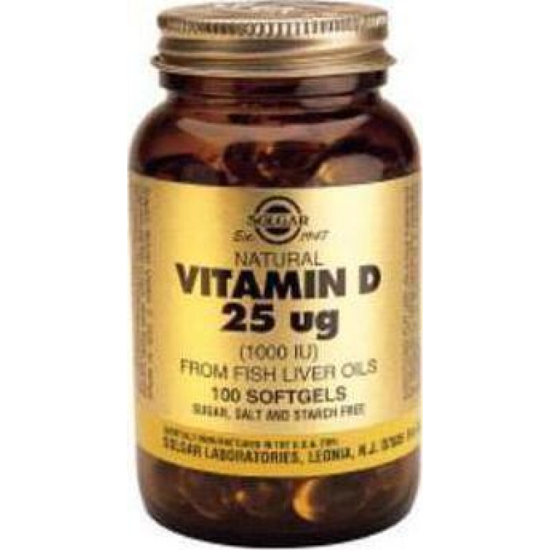 Solgar Vitamin D3 (1000 Iu) 25μg 100soft Gels
