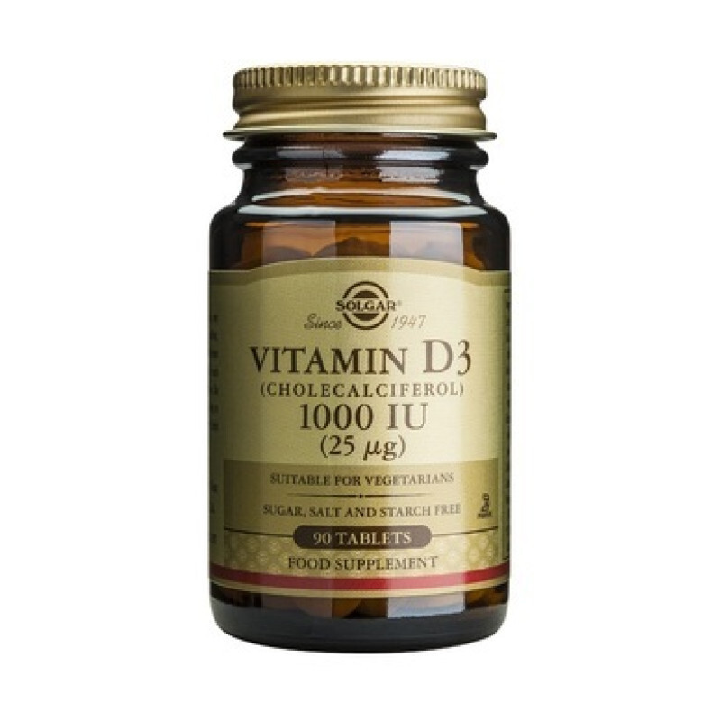 Solgar Vitamin D3 1000iu (25μg) 90tabs