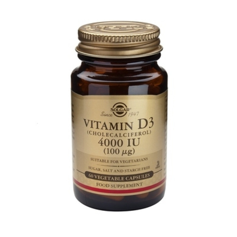Solgar Vitamin D3 (4000 Iu) 100μg 60caps