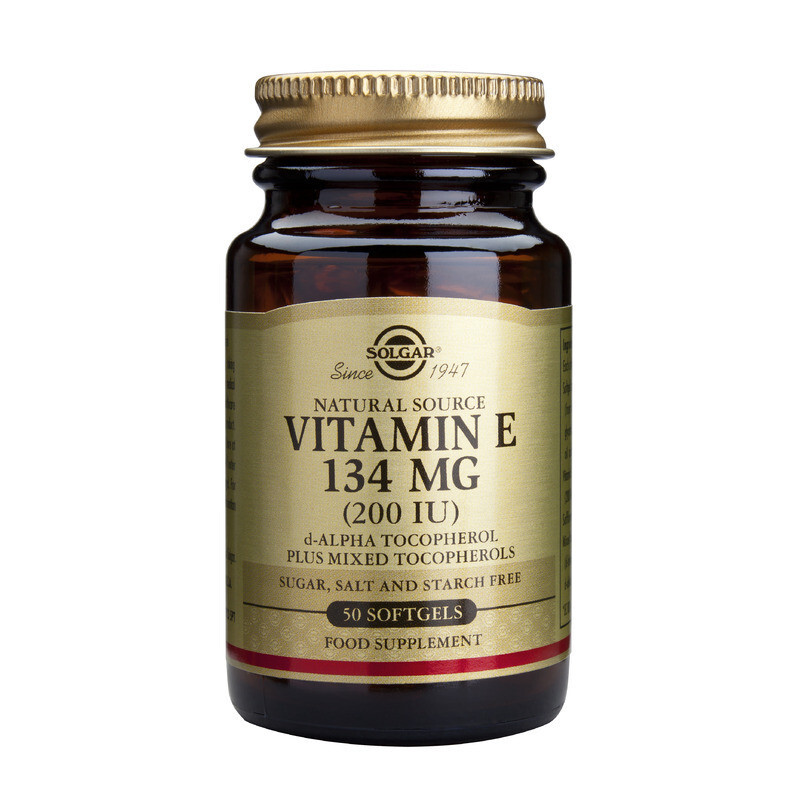 Solgar Vitamin E 134mg (200iu) 50soft Gels