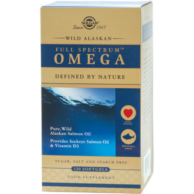 Solgar - Wild Alaskan Full Spectrum Omega Ρύθμιση Χοληστερόλης - 120tabs