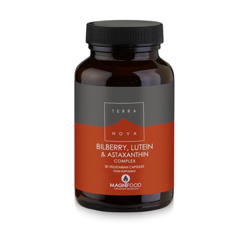 Terranova - Bilberry, Lutein & Astaxanthin Complex Για Προβλήματα Όρασης - 50caps