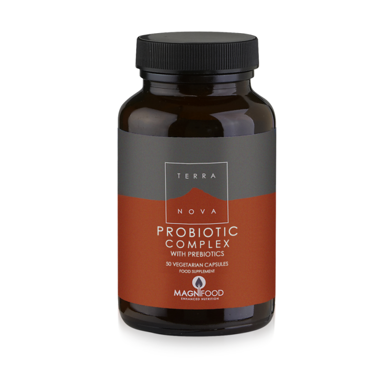 Terranova - Probiotic Complex With Prebiotics Διάρροια, Δυσκοιλιότητα & Ενίσχυση Ανοσοποιητικού - 50caps
