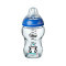 TOMMEE TIPPEE - Closer to Nature Glass Baby Bottle Γυάλινο Μπιμπερό 0m+ Μικρή Ροή Μπλε - 250ml