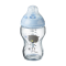 TOMMEE TIPPEE - Closer to Nature Glass Baby Bottle Γυάλινο Μπιμπερό 0m+ Μικρή Ροή Μπλε - 250ml