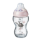 TOMMEE TIPPEE - Closer to Nature Glass Baby Bottle Γυάλινο Μπιμπερό 0m+ Μικρή Ροή Ροζ - 250ml