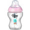 TOMMEE TIPPEE - Closer to Nature Baby Bottle Πλαστικό Μπιμπερό 0m+ Ροζ - 260ml
