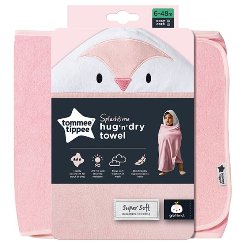 Tommee Tippee Hug 'n' Dry Towel Percy Penny Κάπα Μπάνιου 6-48m