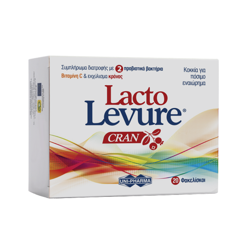 Uni-pharma Lacto Levure Cran Προβιοτικά/vitc/cranberry 20φακ