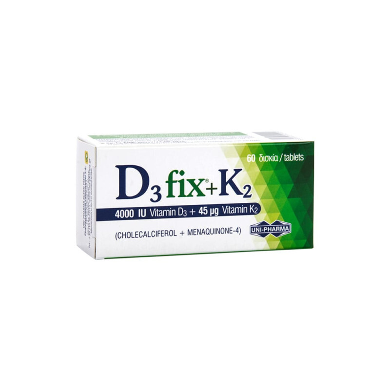 Unipharma D3 Fix 4000iu + K2 45mg 60tabs